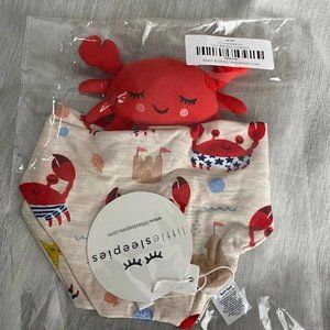 NEW Little Sleepies Beach Buddies Crab Lovey